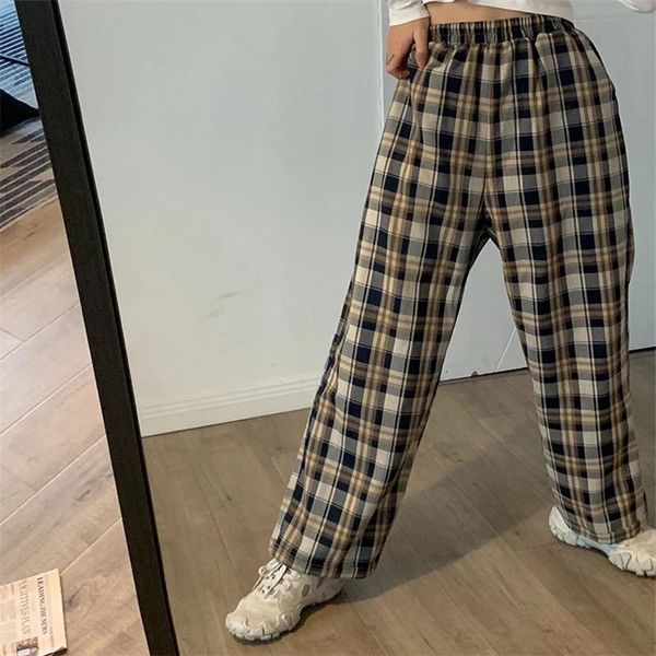 women's pants & capris harajuku plaid women oversize wide leg trousers female korean style high waist checkered 2021 spring summer, Black;white
women's pants & capris harajuku plaid women oversize wide leg trousers female korean style high waist checkered 2021 spring summer, Black;white