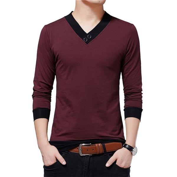 browon brand men clothes autumn new casual men t-shirt v-neck patchwork color design t shirt men tees oversize 5xl 210409, White;black
browon brand men clothes autumn new casual men t-shirt v-neck patchwork color design t shirt men tees oversize 5xl 210409, White;black