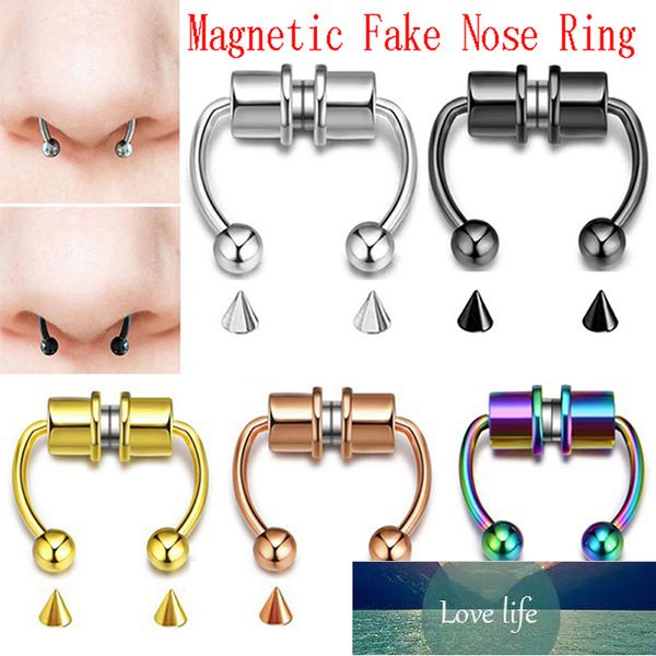 new nose ring reusable alloy fake magnetic false nose ring horseshoes non piercing hoop jewelry for party bar, Silver
new nose ring reusable alloy fake magnetic false nose ring horseshoes non piercing hoop jewelry for party bar, Silver