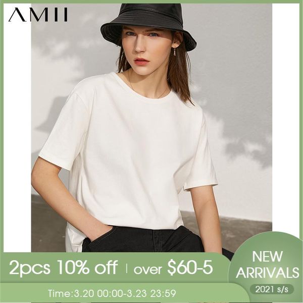 amii minimalism spring summer fashion women's tshirt causal 100%cotton oneck letter printed loose female 12120213 t-shirt, White
amii minimalism spring summer fashion women's tshirt causal 100%cotton oneck letter printed loose female 12120213 t-shirt, White
