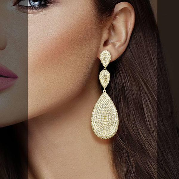 dangle & chandelier modemangel three water drop luxury cubic zirconia copper earrings engagement dubai naija bridal cocktail earring, Silver
dangle & chandelier modemangel three water drop luxury cubic zirconia copper earrings engagement dubai naija bridal cocktail earring, Silver