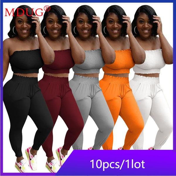 women's two piece pants wholesale items in bulk lots summer pant sets for women set solid strapless pantsuits outfits m7024, White
women's two piece pants wholesale items in bulk lots summer pant sets for women set solid strapless pantsuits outfits m7024, White