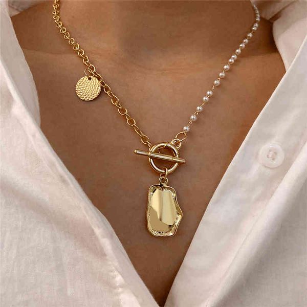 fashion asymmetric chain necklace for women gold color ot pendant pearl choker necklace collier collar trendy party jewelry gift, Silver
fashion asymmetric chain necklace for women gold color ot pendant pearl choker necklace collier collar trendy party jewelry gift, Silver