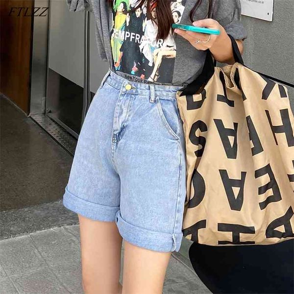 summer women high waist wide leg black denim shorts casual female loose straight button jeans bermuda 210430, White;black
summer women high waist wide leg black denim shorts casual female loose straight button jeans bermuda 210430, White;black
