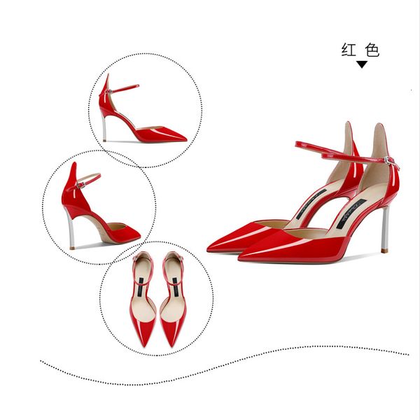 sandals 2021 summer pointed toe stiletto sandals one-word buckle patent leather party dress large size women's singles shoes, Black
sandals 2021 summer pointed toe stiletto sandals one-word buckle patent leather party dress large size women's singles shoes, Black