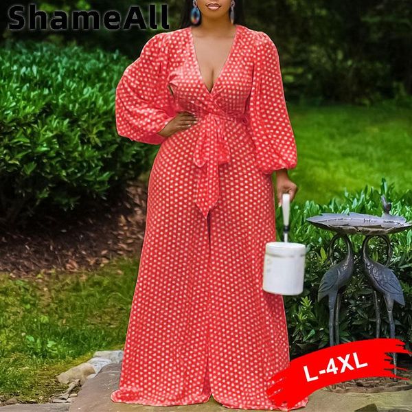 plus size pants 218073 v neck sash loose jumpsuits 4xl lantern sleeve wide leg bandage playsuits belt, Black
plus size pants 218073 v neck sash loose jumpsuits 4xl lantern sleeve wide leg bandage playsuits belt, Black
