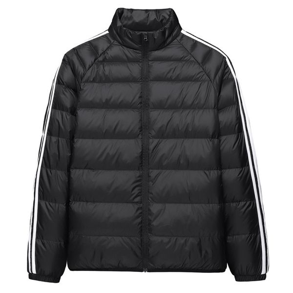 down jacket men's 2021 winter fashion stand collar short warm light white downs casual coat, Black
down jacket men's 2021 winter fashion stand collar short warm light white downs casual coat, Black