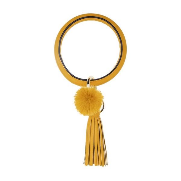 keychains tassel bracelet keychain large circle anti-lost pu leather fur ball keyring, Silver
keychains tassel bracelet keychain large circle anti-lost pu leather fur ball keyring, Silver