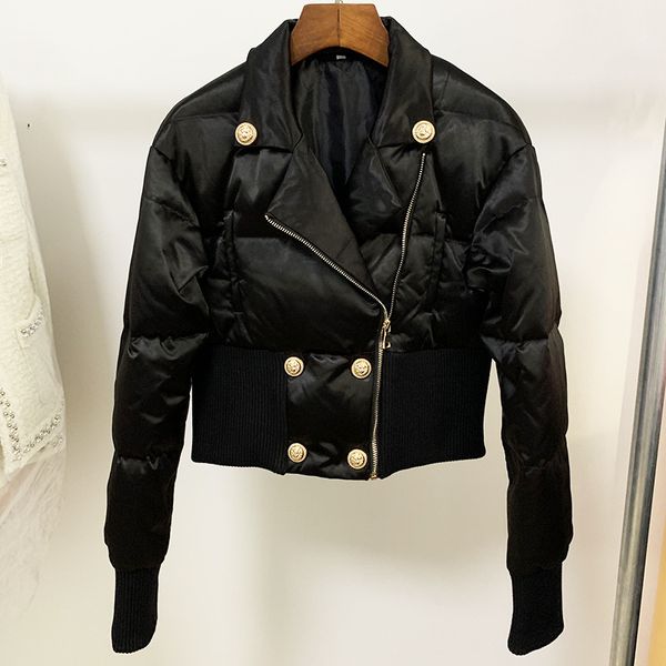 winter thicken more recent bomber female short black down waistband double breasted ladies'blazer jacket
winter thicken more recent bomber female short black down waistband double breasted ladies'blazer jacket
