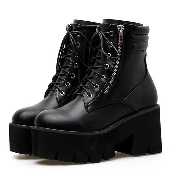 boots fashion black women heel spring autumn lace-up soft leather platform shoes woman party ankle high heels
boots fashion black women heel spring autumn lace-up soft leather platform shoes woman party ankle high heels