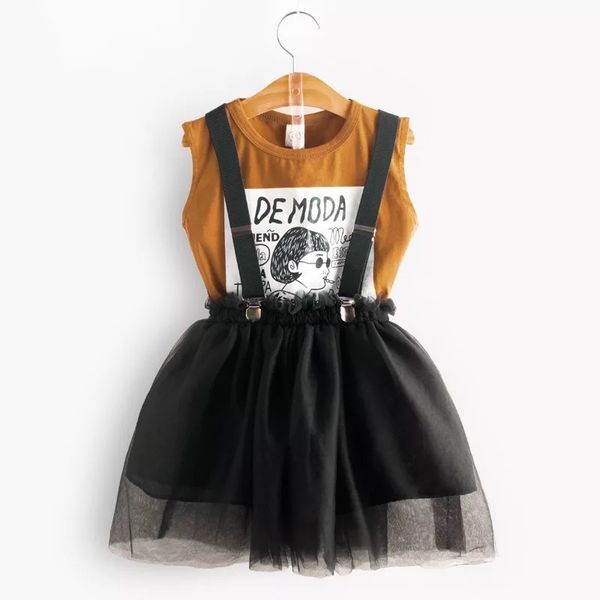 girls clothes set summer fashion korean cartoon t-shirt mesh suspenders skirt suit children for 2-6 years old 210515, White
girls clothes set summer fashion korean cartoon t-shirt mesh suspenders skirt suit children for 2-6 years old 210515, White