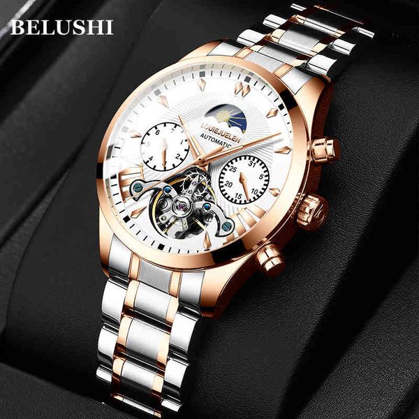 belushi mannen horloges nieuwe luxe automatische horloge lichtgevende waterdichte rvs zaken mechanische polshorloge relojes hombre, Slivery;brown
belushi mannen horloges nieuwe luxe automatische horloge lichtgevende waterdichte rvs zaken mechanische polshorloge relojes hombre, Slivery;brown