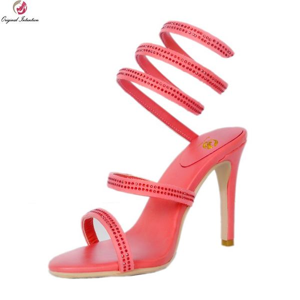 original intention fashion women sandals elegant rhinestone open toe thin heels red shoes woman us size 4-9, Black
original intention fashion women sandals elegant rhinestone open toe thin heels red shoes woman us size 4-9, Black