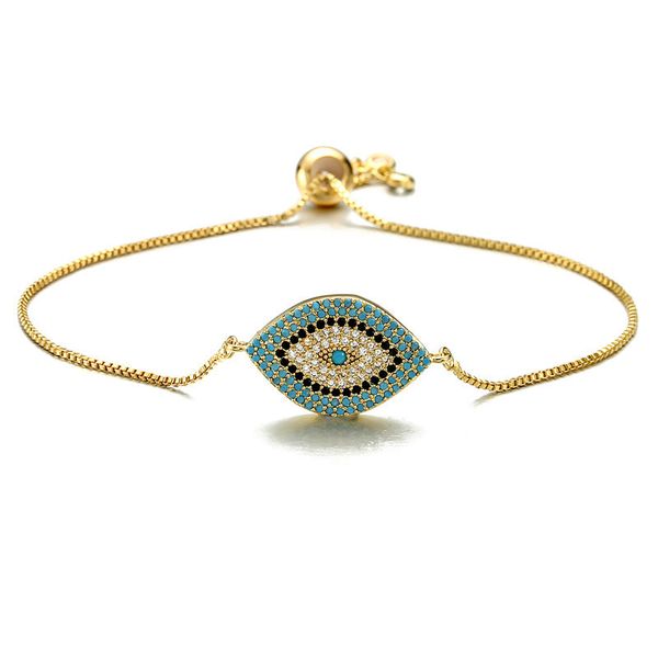 s2483 fashion jewelry women's evil eye bracelet copper micro-inlaid zircon blue eyes bracelets, Golden;silver
s2483 fashion jewelry women's evil eye bracelet copper micro-inlaid zircon blue eyes bracelets, Golden;silver