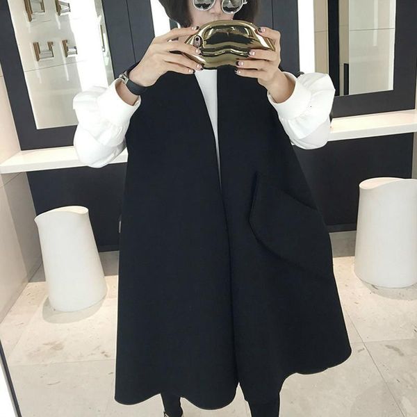 women's vests black v-neck sleeveless cardigan long vest loose plus woman jacket casual simple fashion autumn winter coat tv794, Black;white
women's vests black v-neck sleeveless cardigan long vest loose plus woman jacket casual simple fashion autumn winter coat tv794, Black;white