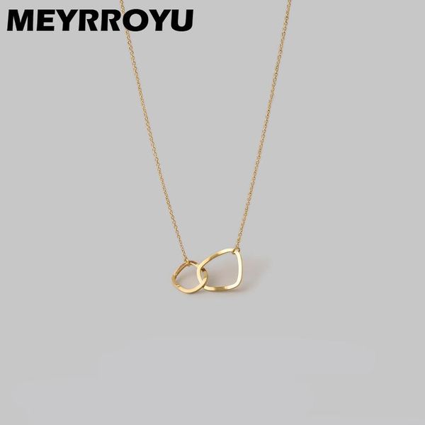 pendant necklaces meyrroyu stainless steel romantic gold color geometric necklace for women thin chain 2021 trend party gift fashion jewelry, Silver
pendant necklaces meyrroyu stainless steel romantic gold color geometric necklace for women thin chain 2021 trend party gift fashion jewelry, Silver