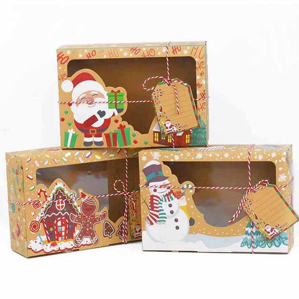 gift wrap 3pcs/lot christmas cookie boxes bakery european large capacity kraft paper box candy
gift wrap 3pcs/lot christmas cookie boxes bakery european large capacity kraft paper box candy