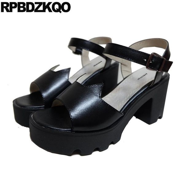 sandals block high heels square ladies cute quality slingback pumps thick two strap lolita women platform shoes designer xwau, Black
sandals block high heels square ladies cute quality slingback pumps thick two strap lolita women platform shoes designer xwau, Black