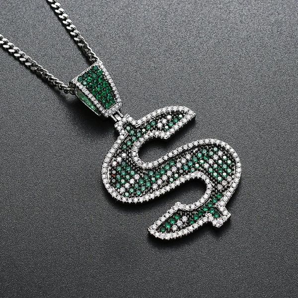 pendant necklaces punk usa dollar pendants iced out cubic zircon money sign for men party gift collier jewelry, Silver
pendant necklaces punk usa dollar pendants iced out cubic zircon money sign for men party gift collier jewelry, Silver