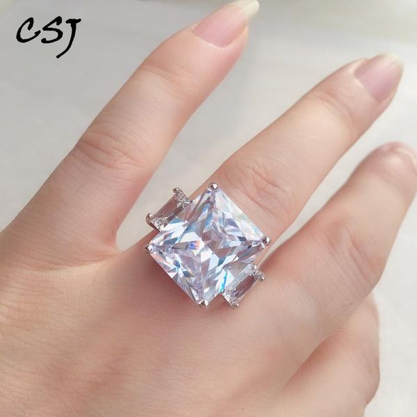 cluster rings csj design 925 silver ring sterling cz zircon women lady wedding engagment party gift box, Golden;silver
cluster rings csj design 925 silver ring sterling cz zircon women lady wedding engagment party gift box, Golden;silver