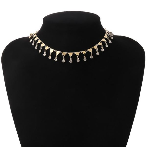 chokers women gold adjustable chain choker necklace daily party sequin pendant gift clavicle copper charming date collar accessories, Golden;silver
chokers women gold adjustable chain choker necklace daily party sequin pendant gift clavicle copper charming date collar accessories, Golden;silver