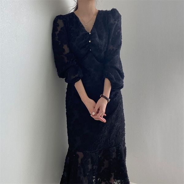 spring autumn temperament women's v-neck ruffled fringe thin waist lantern sleeve dressuk775 210507, Black;gray
spring autumn temperament women's v-neck ruffled fringe thin waist lantern sleeve dressuk775 210507, Black;gray