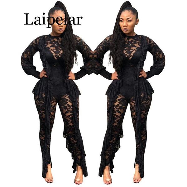 women's jumpsuits & rompers long sleeve sheer black lace jumpsuit bodysuit women see through ruffle party club wear one piece bodycon, Black;white
women's jumpsuits & rompers long sleeve sheer black lace jumpsuit bodysuit women see through ruffle party club wear one piece bodycon, Black;white