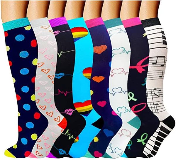 men's socks compression sock 8 pairs varicose veins travel chaussette de sport, Black
men's socks compression sock 8 pairs varicose veins travel chaussette de sport, Black