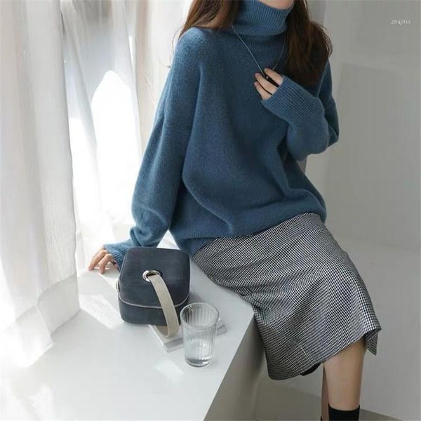 winter loose ladies sweater leisure solid color women luxury fashion warm female women's sweaters, White;black
winter loose ladies sweater leisure solid color women luxury fashion warm female women's sweaters, White;black