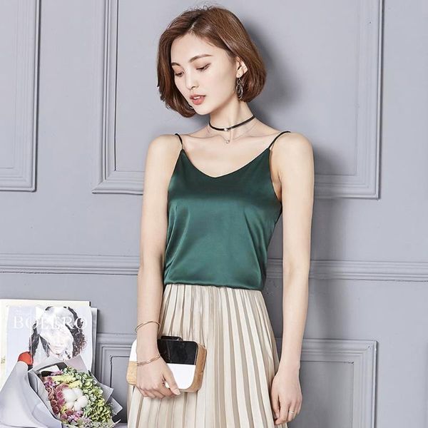women's tanks & camis women silk halter camisole 2021 summer style sleeveless vest slim white crop roupas femininas
women's tanks & camis women silk halter camisole 2021 summer style sleeveless vest slim white crop roupas femininas