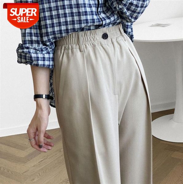 zhi chenxi drape solid color straight-leg suit pants nine-point women loose and thin high waist 586 #so8e, Black;gray
zhi chenxi drape solid color straight-leg suit pants nine-point women loose and thin high waist 586 #so8e, Black;gray