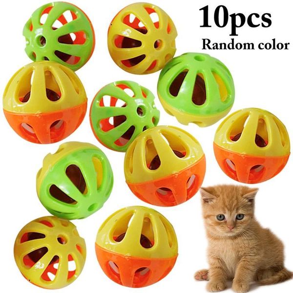 5pcs/10pcs cat toy bell ball toys interactive funny plastic jingle accessories for cats kitten
5pcs/10pcs cat toy bell ball toys interactive funny plastic jingle accessories for cats kitten