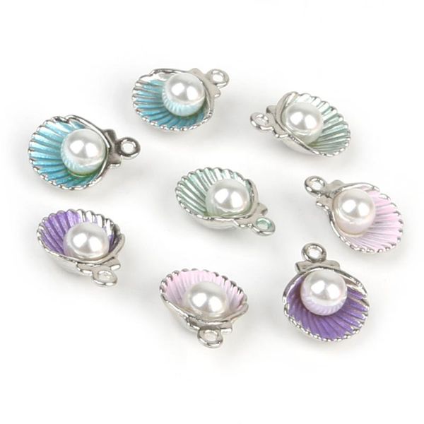 charms 10pcs/lot enamel shell alloy charm pendants for women earring jewelry making fit bracelet & necklace diy findings, Bronze;silver
charms 10pcs/lot enamel shell alloy charm pendants for women earring jewelry making fit bracelet & necklace diy findings, Bronze;silver
