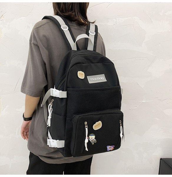 backpack versatile leisure large capacity solid color college wind lovely sweet girl student schoolbag
backpack versatile leisure large capacity solid color college wind lovely sweet girl student schoolbag