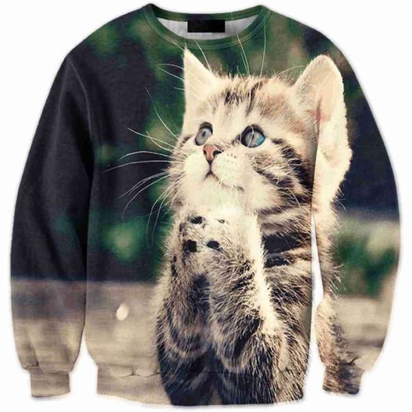 men's 3d park cat printed sweater long sleeve pullover trendy men's sweater-0491, Black
men's 3d park cat printed sweater long sleeve pullover trendy men's sweater-0491, Black