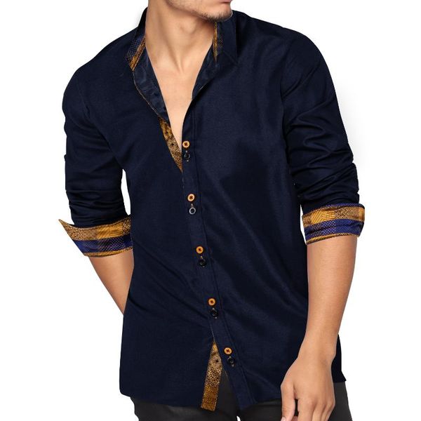 men's casual shirts spring autumn shirt long sleeve cotton paisley button-down collar black for men, White;black
men's casual shirts spring autumn shirt long sleeve cotton paisley button-down collar black for men, White;black