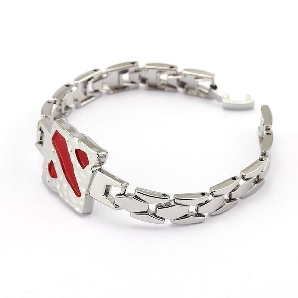 link, chain dota 2 bracelet game link charm bracelets bangle pulseira for fans cosplay accessories gifts, Black