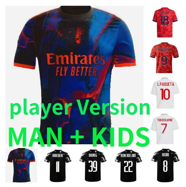 man kids kit 21/22 lyon soccer jerseys 2021 de foot ol football shirts traore memphis, Black;yellow
man kids kit 21/22 lyon soccer jerseys 2021 de foot ol football shirts traore memphis, Black;yellow