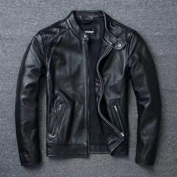 men's leather & faux 2021 men autumn cowhide real jacket clothes genuine cow coats male plus size short outwear w576, Black
men's leather & faux 2021 men autumn cowhide real jacket clothes genuine cow coats male plus size short outwear w576, Black