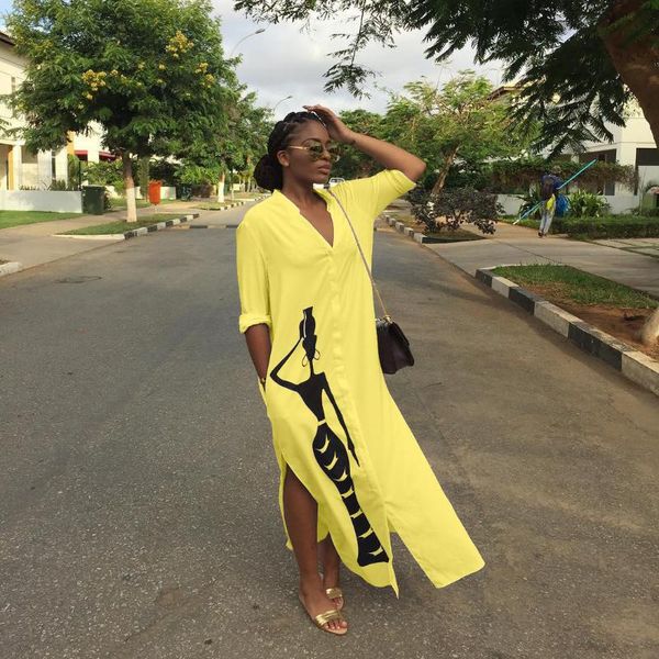 casual dresses women shirt long dress ladies street v neck plus size loose home commuter printed slit, Black;gray
casual dresses women shirt long dress ladies street v neck plus size loose home commuter printed slit, Black;gray