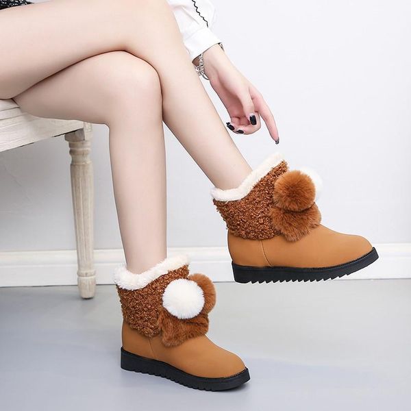 boots ladies faux fur winter warm snow ankle plus velvet non-slip shoes platform thick cotton, Black
boots ladies faux fur winter warm snow ankle plus velvet non-slip shoes platform thick cotton, Black