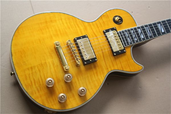 2021 new style electric guitar, flame maple frets binding, tune-o-matic bridge, rosewood fingerboard guitar
2021 new style electric guitar, flame maple frets binding, tune-o-matic bridge, rosewood fingerboard guitar