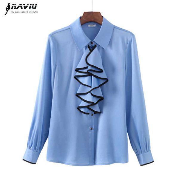 high end ruffles shirt women spring temperament fashion formal long sleeve blouses office ladies casual work 210604, White
high end ruffles shirt women spring temperament fashion formal long sleeve blouses office ladies casual work 210604, White