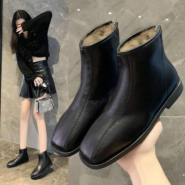 boots round toe women's autumn winter footwear plush shoes luxury designer zipper mid calf low mid-calf 2021 fur rubber fashion, Black
boots round toe women's autumn winter footwear plush shoes luxury designer zipper mid calf low mid-calf 2021 fur rubber fashion, Black