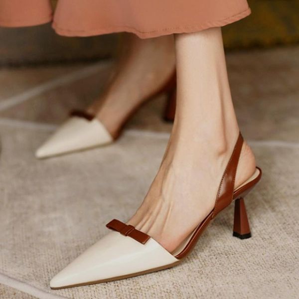 sandals high-quality fashion women's classic pointed toe elegant back empty dress banquet shoes brand designer, Black
sandals high-quality fashion women's classic pointed toe elegant back empty dress banquet shoes brand designer, Black