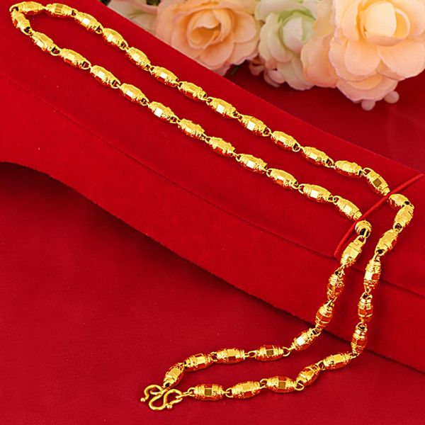 4mm thin beads chain necklace men jewelry 18k yellow gold filled classic male fashion clavicle accessories gift, Silver
4mm thin beads chain necklace men jewelry 18k yellow gold filled classic male fashion clavicle accessories gift, Silver