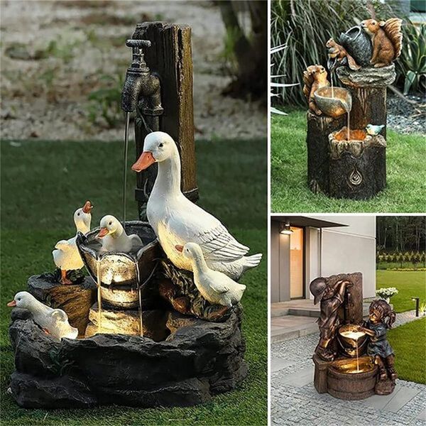 garden decorations solar power resin duck family patio fountain decoration outdoor landscape
garden decorations solar power resin duck family patio fountain decoration outdoor landscape