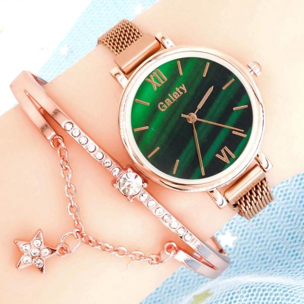 wristwatches green dial women watches for luxury magnet belt quartz clock ladies business bracelet wristwatch drop, Slivery;brown
wristwatches green dial women watches for luxury magnet belt quartz clock ladies business bracelet wristwatch drop, Slivery;brown