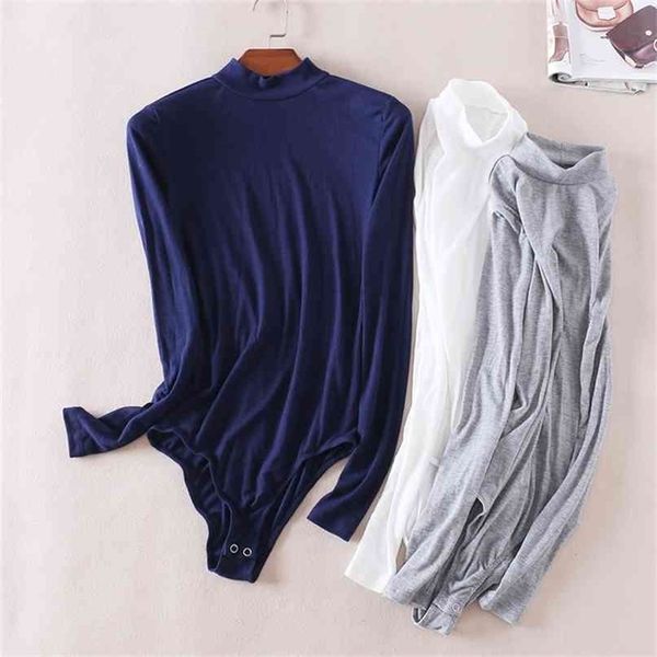 p699 women fashion bodysuit jumpsuit stand collar long sleeve slim tight romper overalls ladies playsuits rompers 210527, Black;white
p699 women fashion bodysuit jumpsuit stand collar long sleeve slim tight romper overalls ladies playsuits rompers 210527, Black;white