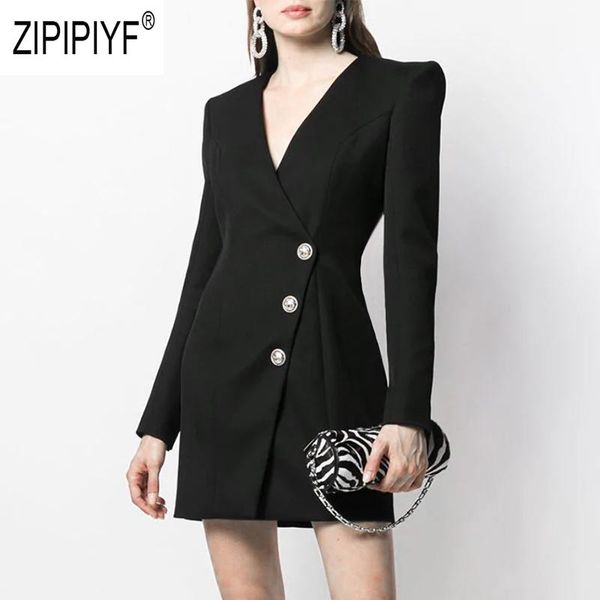 casual dresses office lady fashion women v neck single-breasted long sleeve short black elegant sweet z2588, Black;gray 
casual dresses office lady fashion women v neck single-breasted long sleeve short black elegant sweet z2588, Black;gray